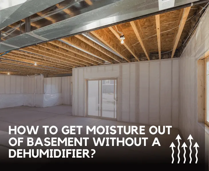 a basement with moisture