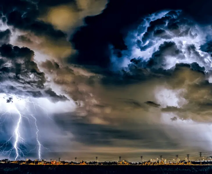 lightning and thunderstorm