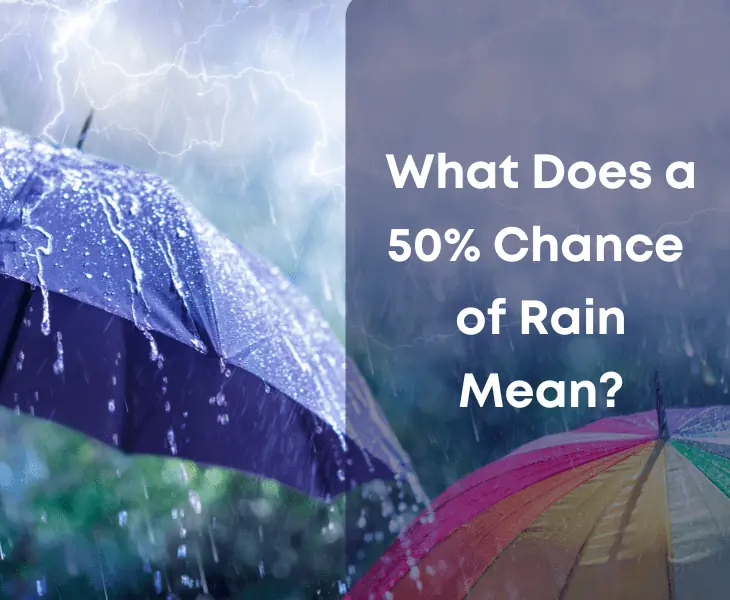 50% chance of rain meaning