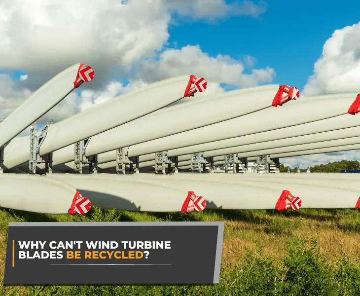 stock blades of wind turbine