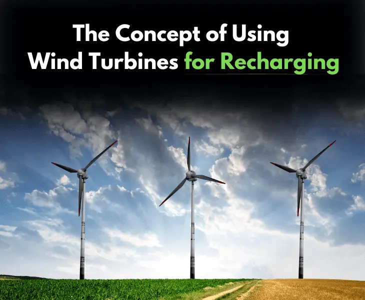 three wind turbine