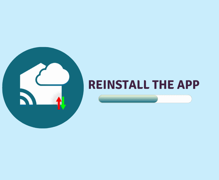 reinstall the app
