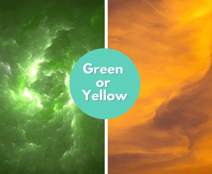 green or yellow