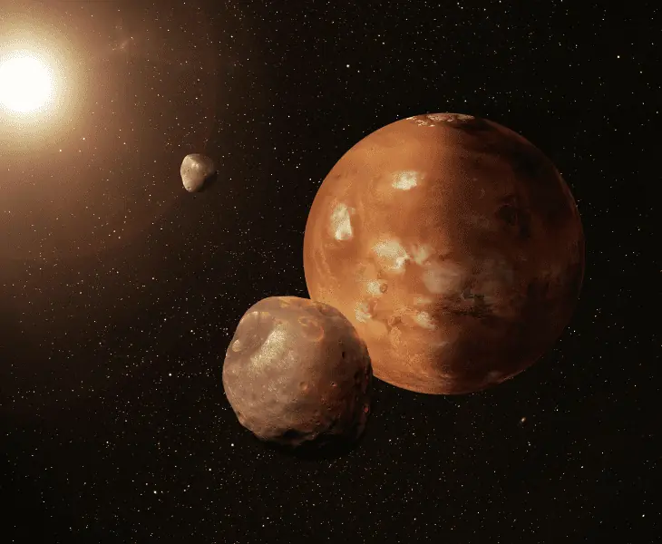 planet mars and its moon