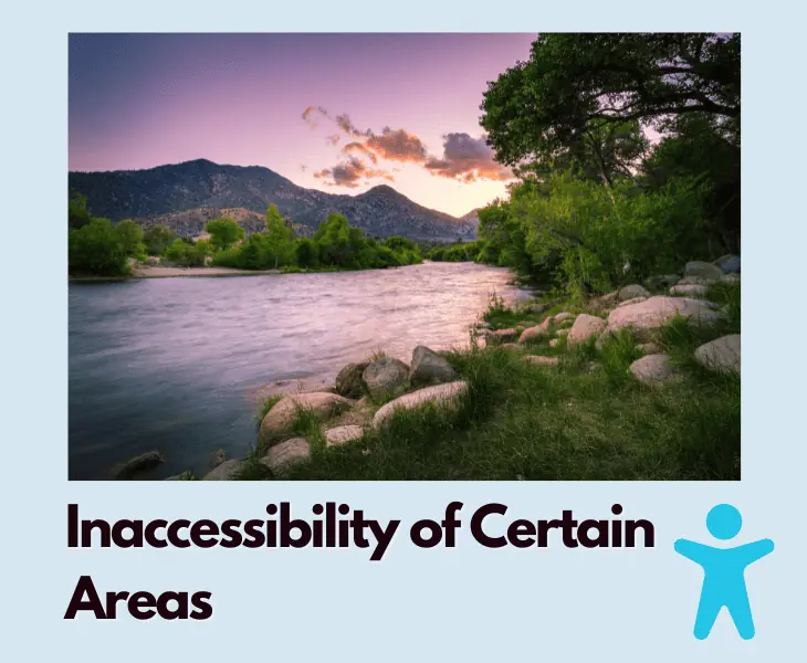 inaccessibility of certain areas