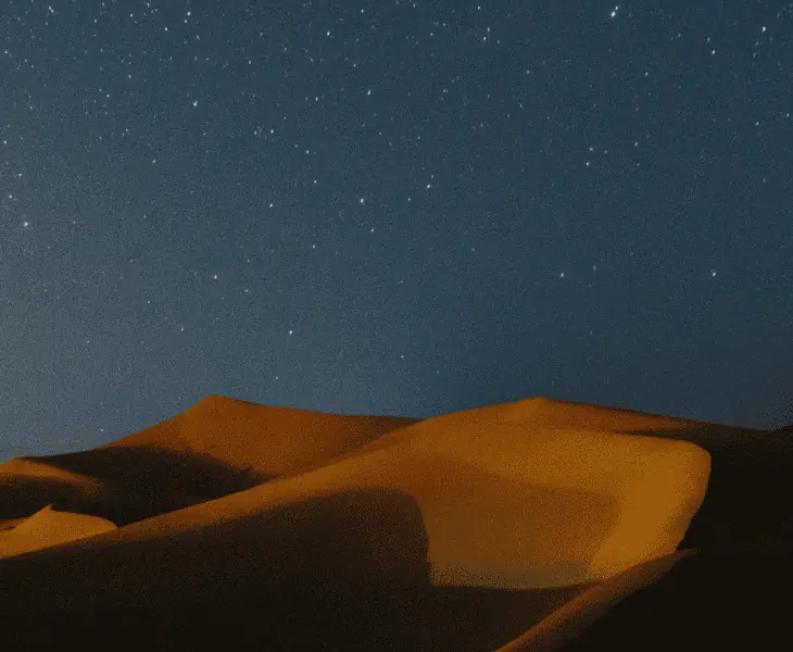 what causes the nighttime cold in desert