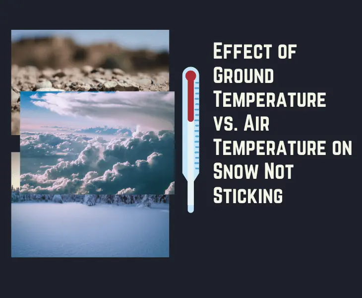 ground vs. air temperature and snow adhesion
