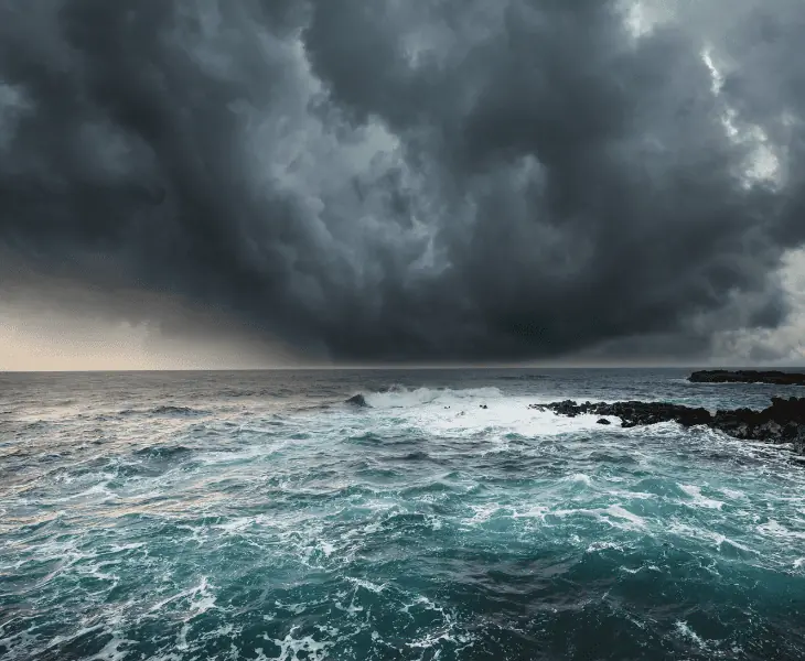 two examples of high-pressure storms