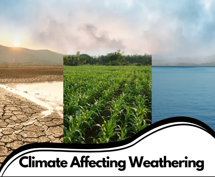 climate affecting weathering