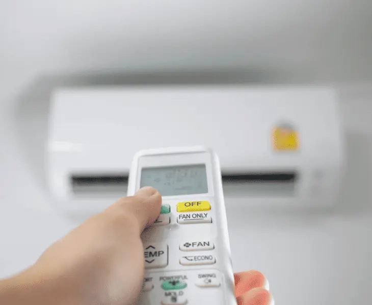 turn off your air conditioning