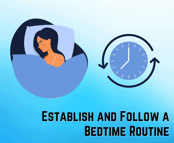 establish and follow a bedtime routine