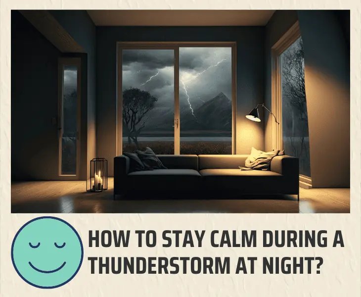 how to stay calm during a thunderstorm at night