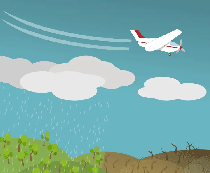 cloud seeding and precipitation in tornado control
