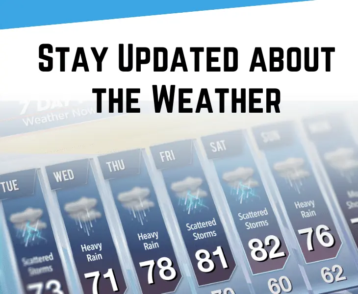 stay updated about the weather