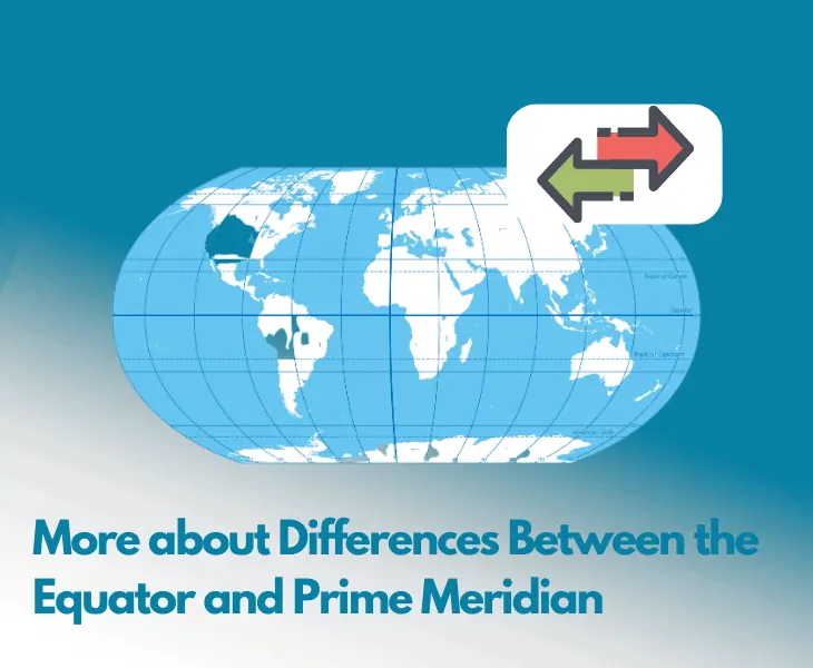 equator and prime meridian differences