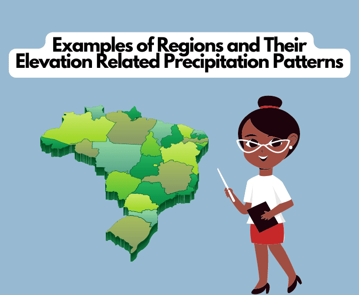 regions and their elevation-based precipitation patterns