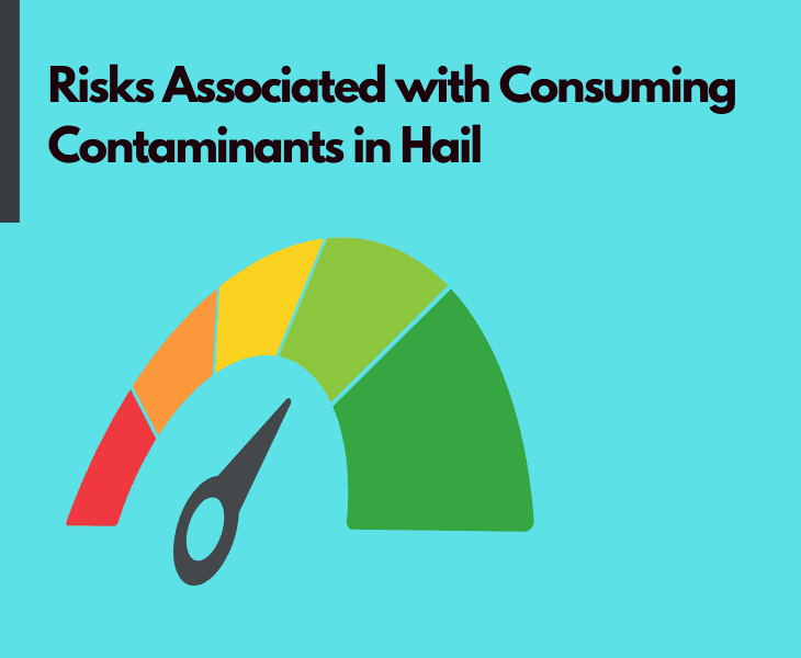 risks associated with consuming contaminants in hail