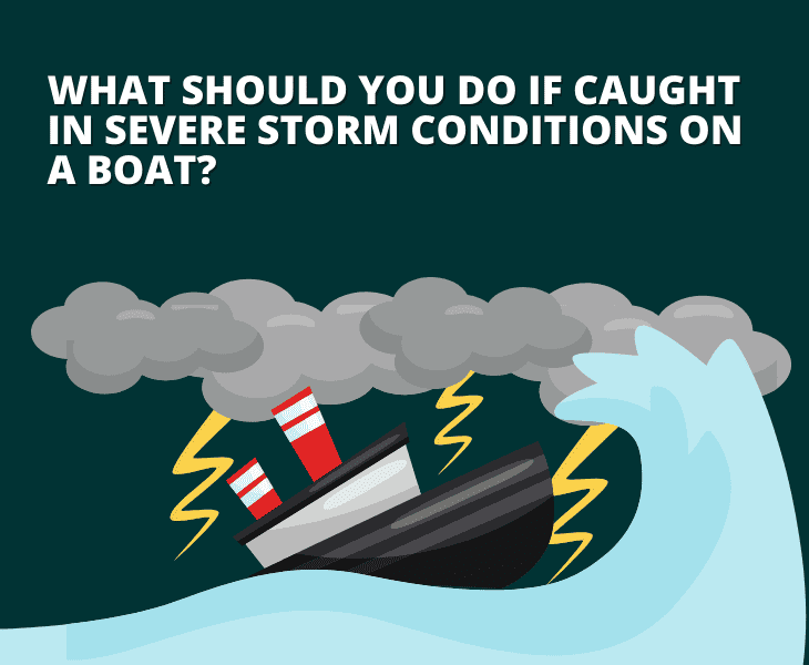 boat in severe storm