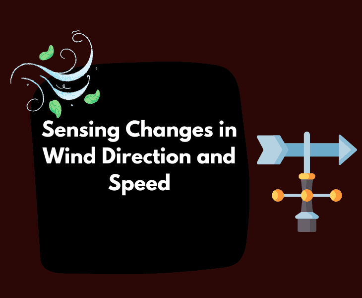 sensing changes in wind direction and speed