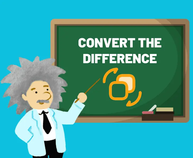 convert the difference