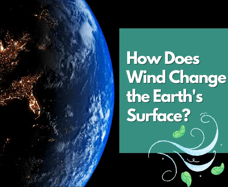 how does wind change the earth's surface