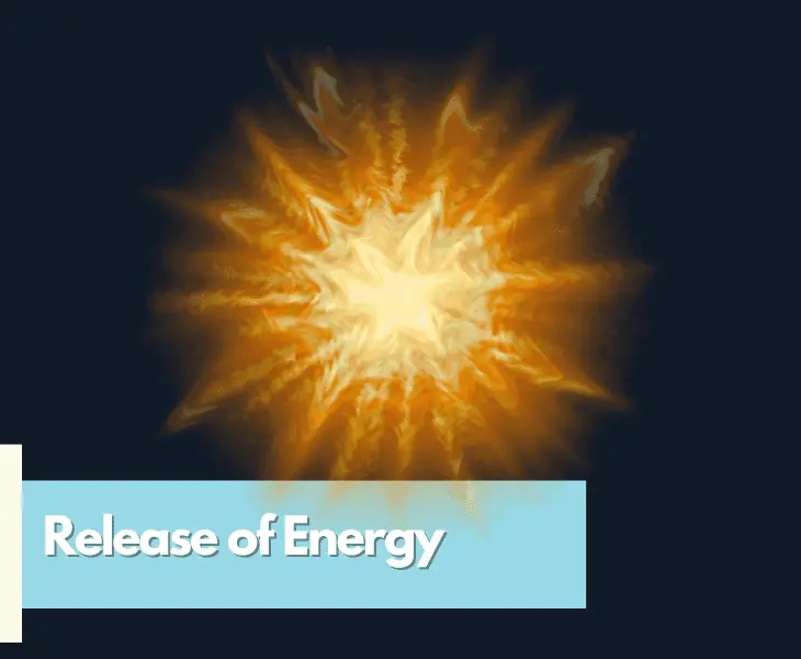 release of energy