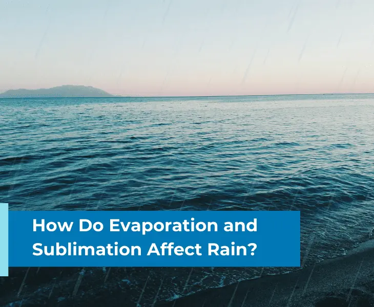 how do evaporation and sublimation affect rain