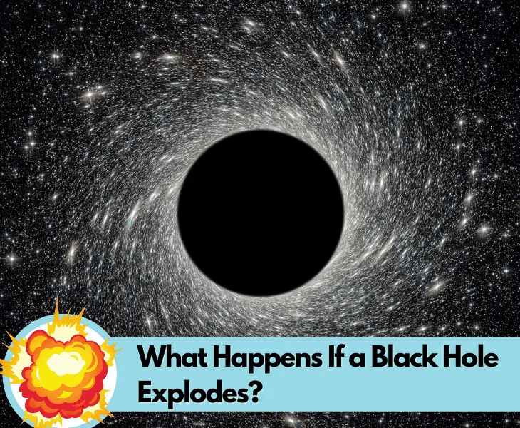 what happens if a black hole explodes