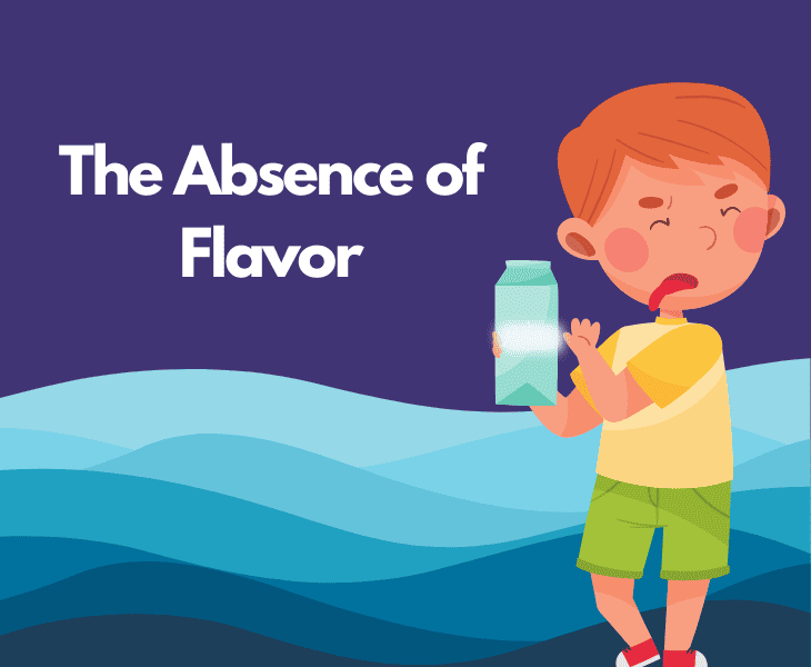 the absence of flavor
