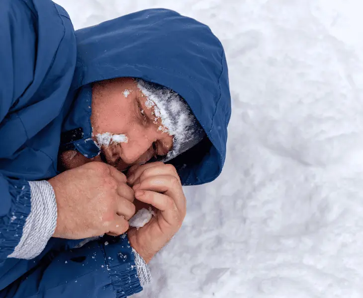 the risk of hypothermia