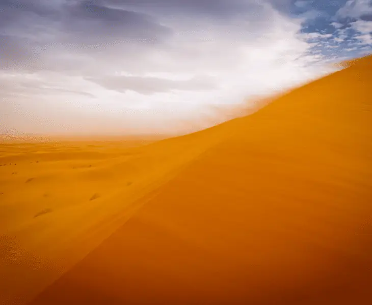 wind can transport material long distances