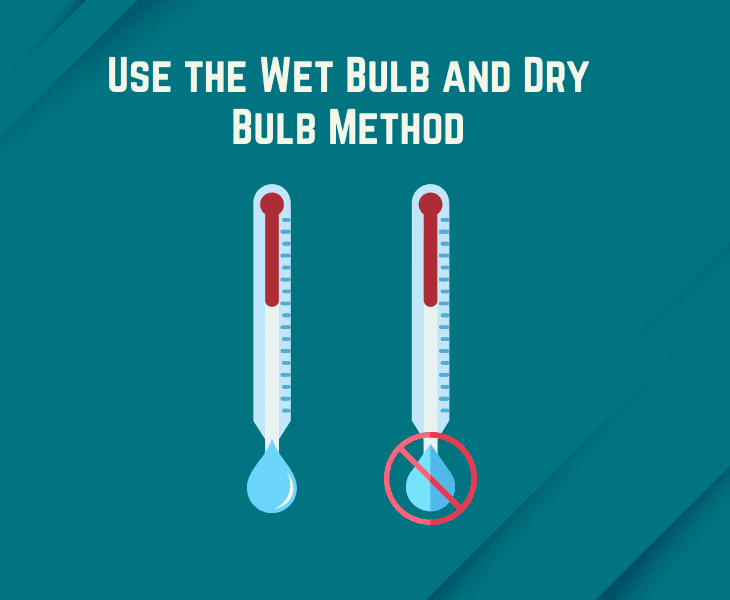 wet bulb and dry bulb method