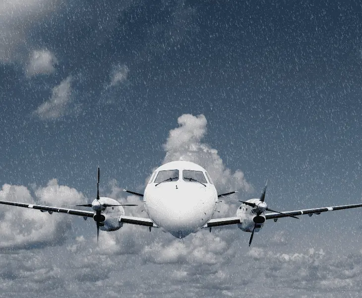 planes flying above rain