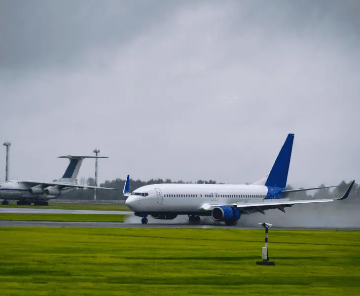 planes dealing with rain clouds