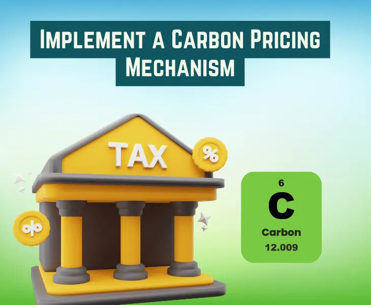 implement a carbon pricing mechanism