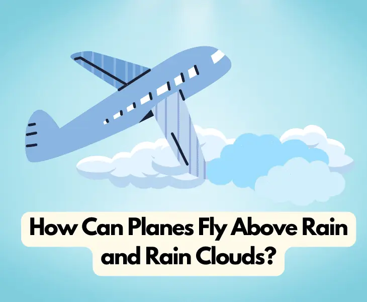 flying rain above rain clouds