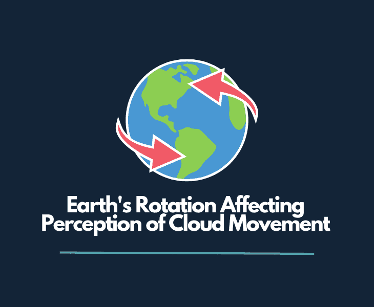 earth's rotation affects cloud perception