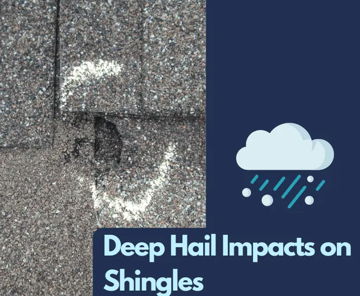 deep hail impacts on shingles