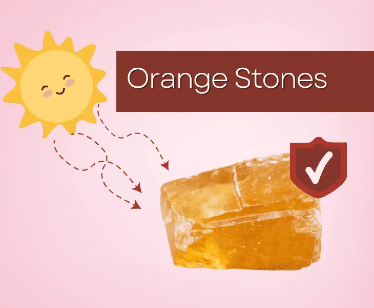 orange stones