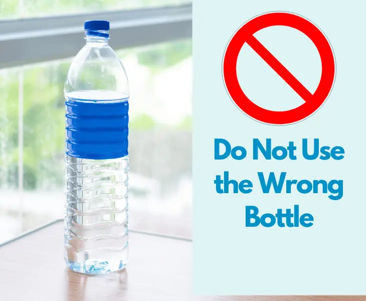 do not use the wrong bottle