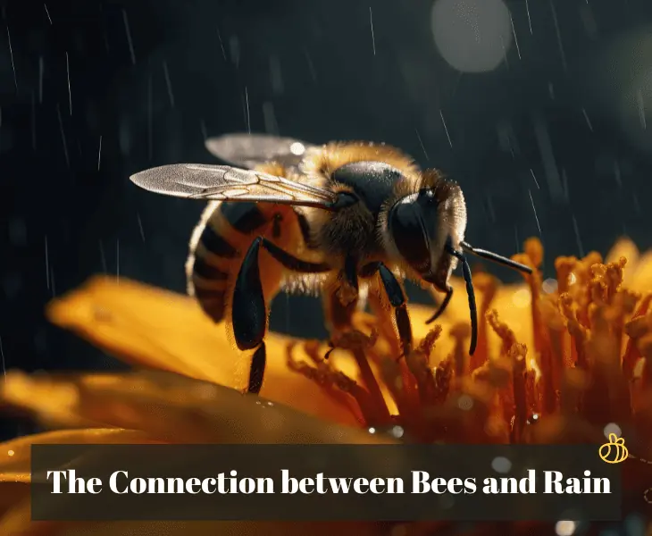 bees and rain connection