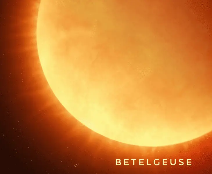 potential of betelgeuse into black hole