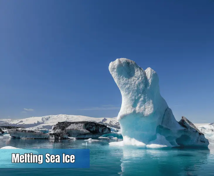 temperatures change in ocean