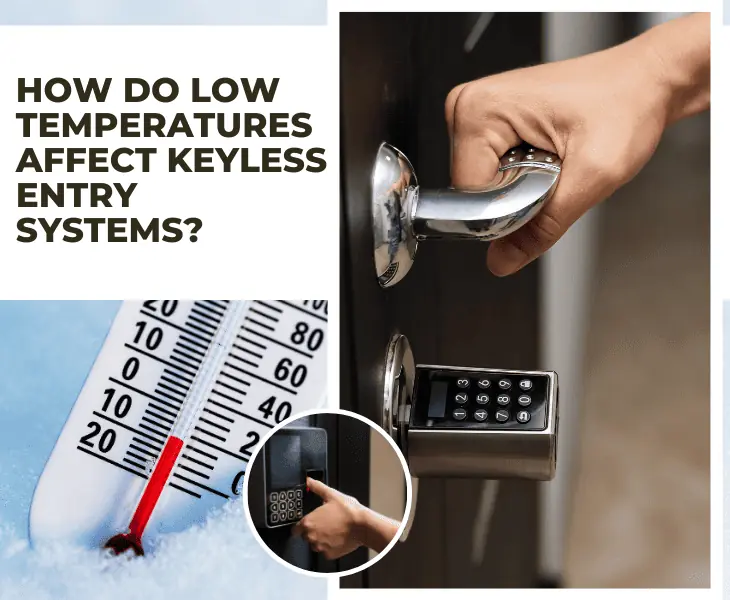 frozen components impacting keyless entry systems