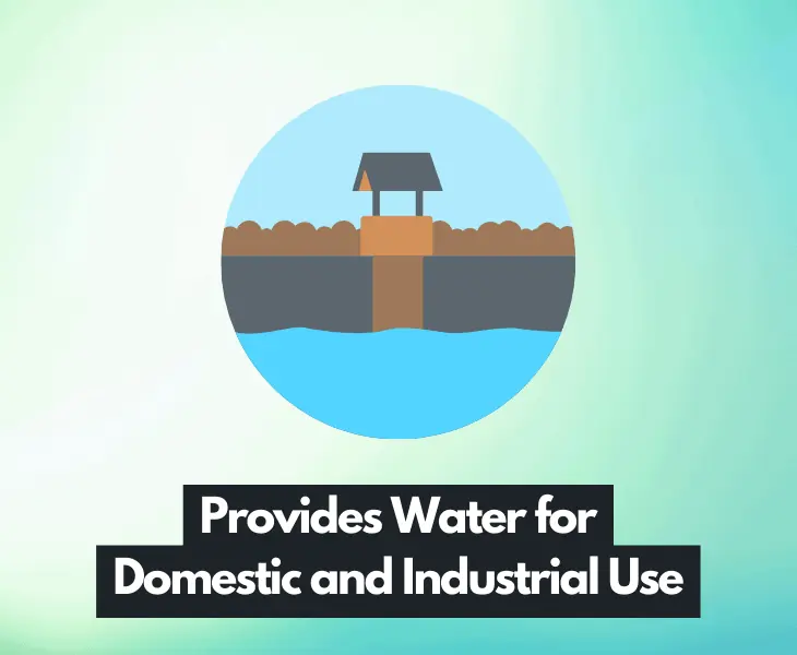 provides water for domestic and industrial use