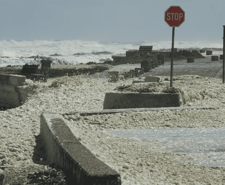 storm surge inland reach