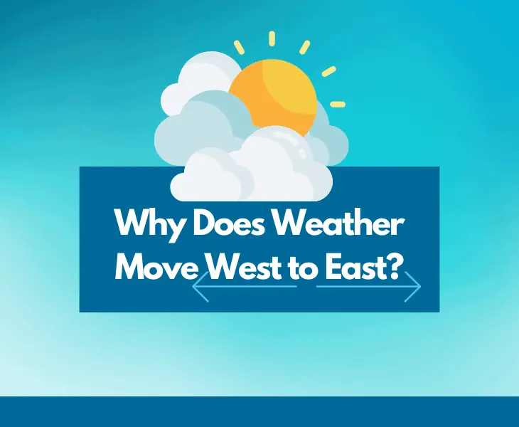 why does weather move west to east