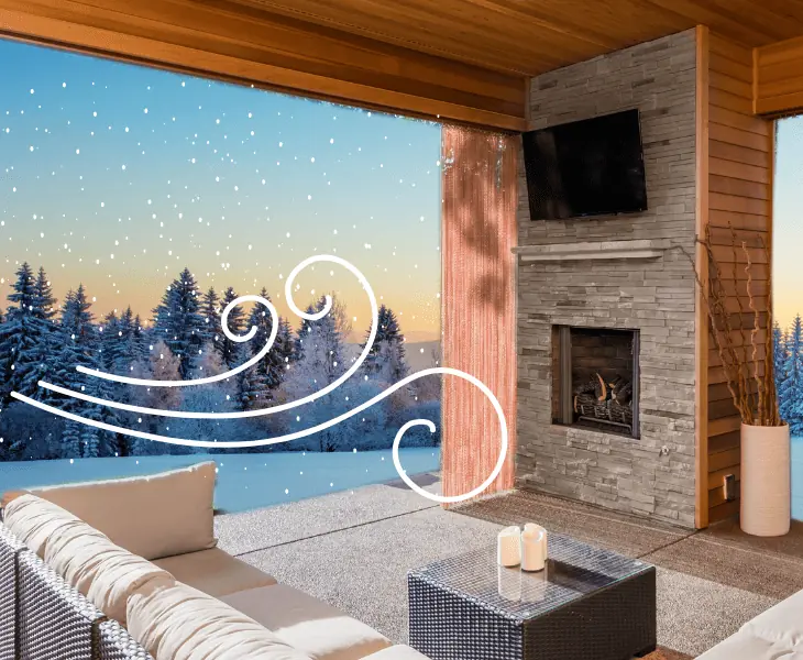 can you leave a tv outside in the winter