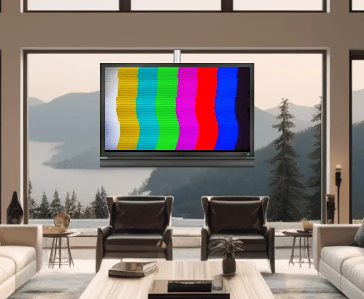 color distortion of your tv