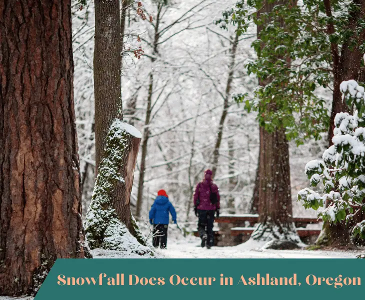 does it snow in ashland oregon